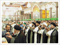 صلاة الجماعة في حرم الامام الحسين